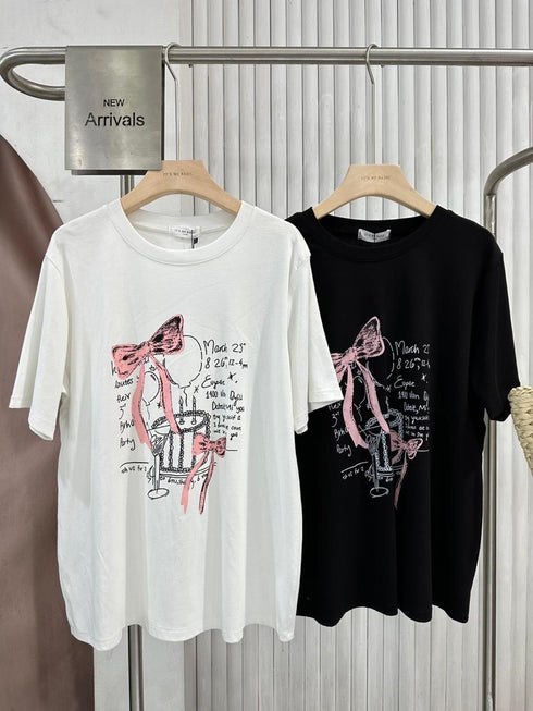 Women Casual Printed Oversize T-Shirts